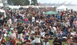 Hempfest was bigger and better than ever in 2009, and promises to do it again this year. But without plenty of community support and green energy, this could be the last time. (Photo by Pete Santos/Seattle Hempfest)